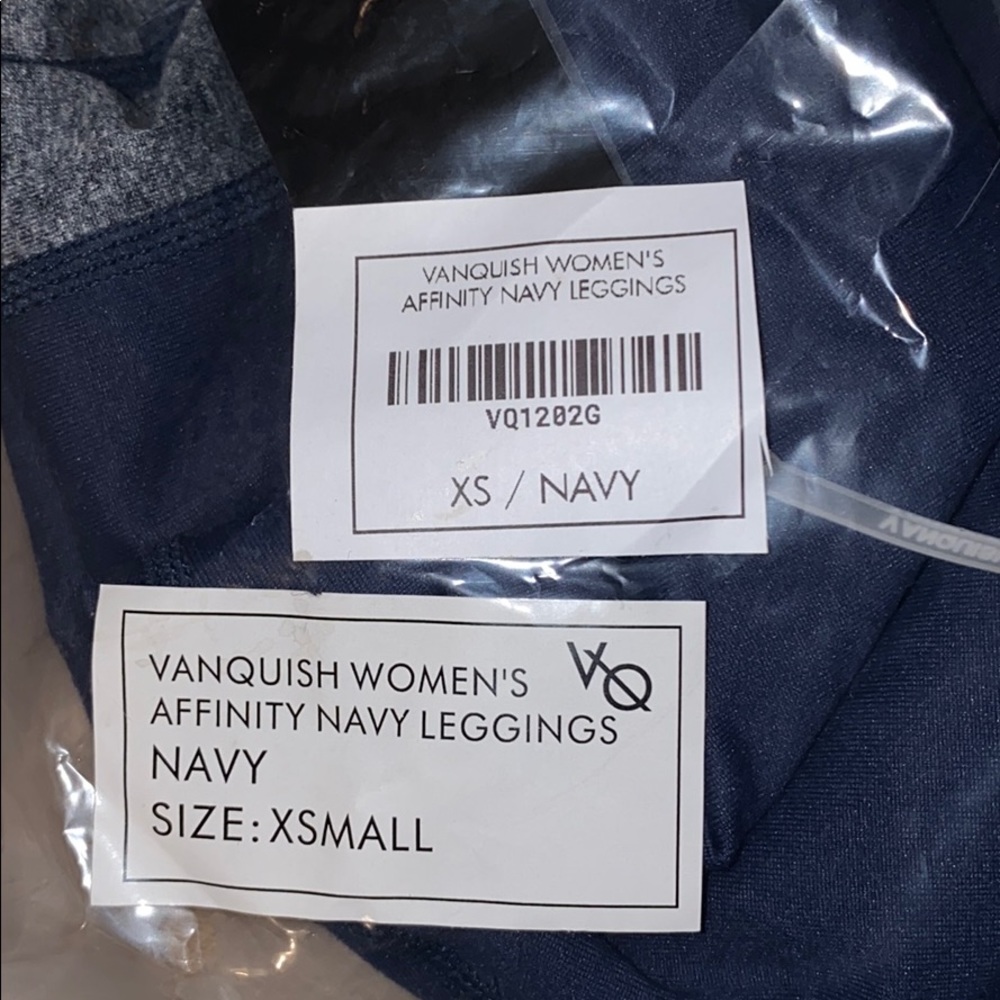 Vanquish Women’s Affinity Navy Leggings - Picture 3 of 3